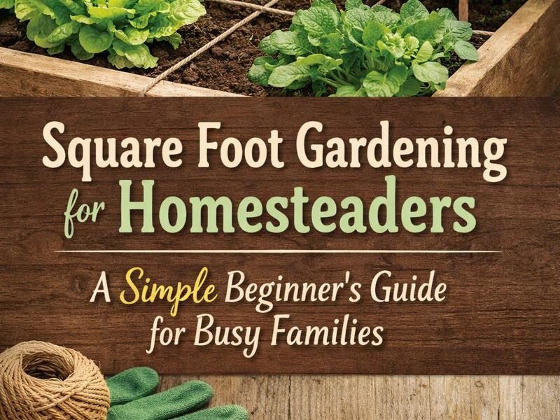 square foot gardening for homesteaders
